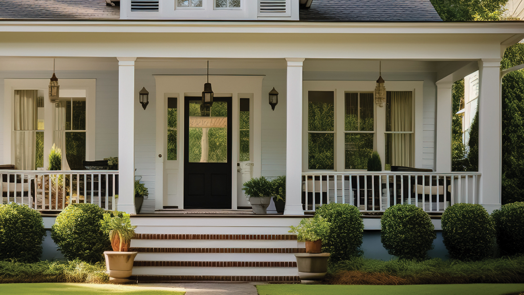 Front porch of a nice home.