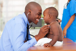 Doctor Giving Baby Checkup