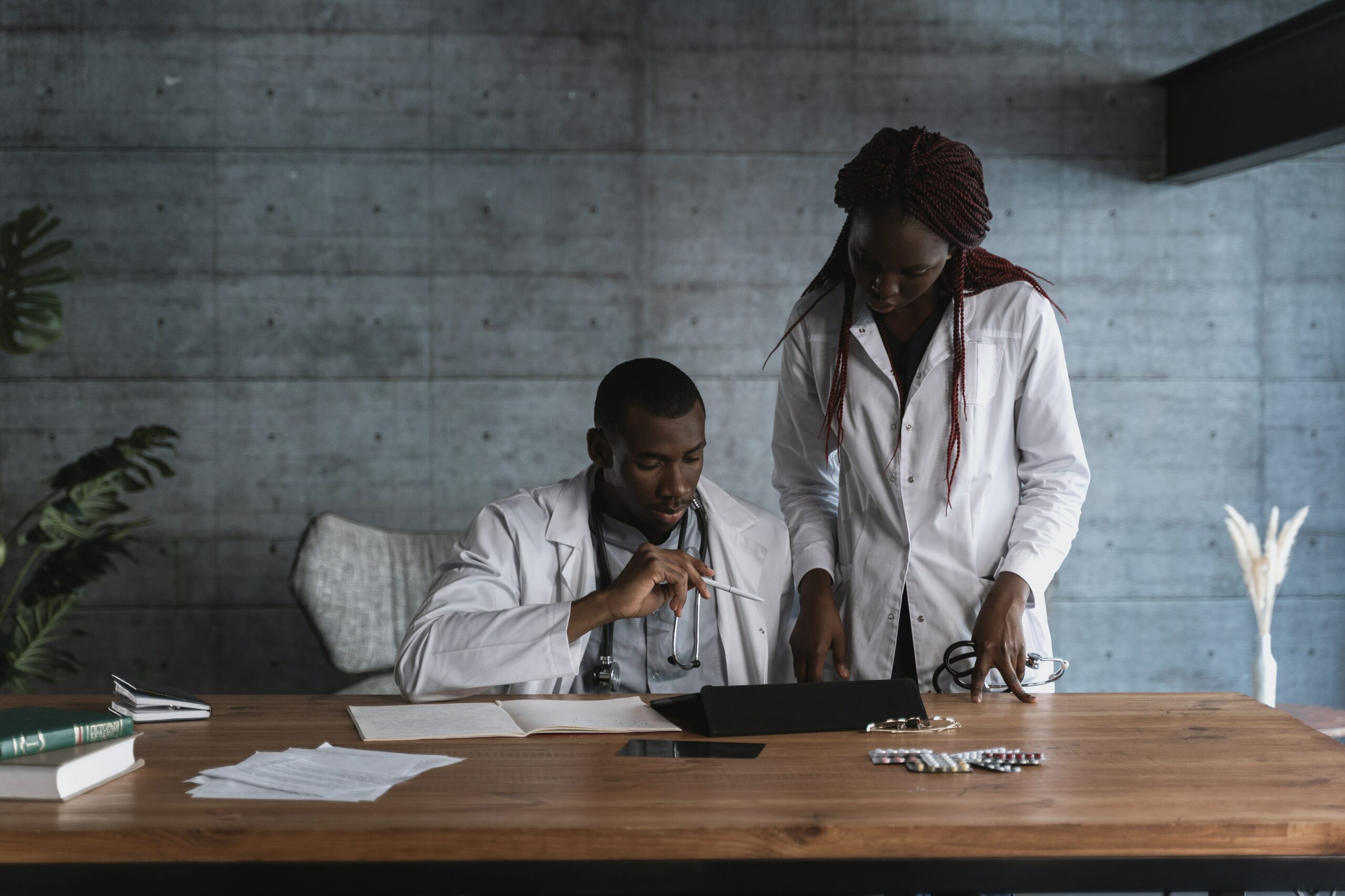Doctor and Nurse talking
